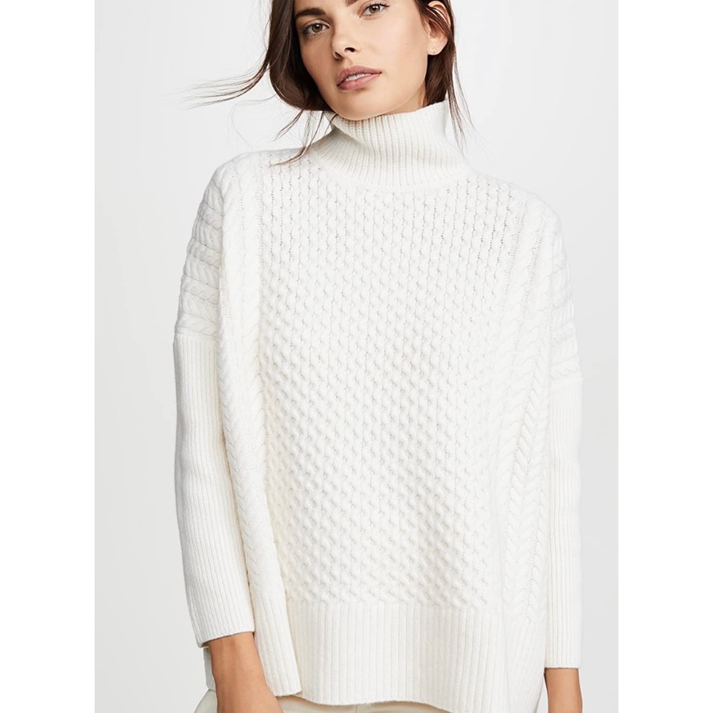 AYR. Heavyweight mixed knit turtleneck sweater.